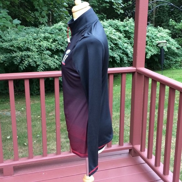 NFL medium black combo L/S half zip tee - Picture 3 of 8